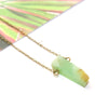 Dainty Chrysoprase Necklace - Natural Gemstone Jewelry