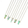 Dainty Chrysoprase Necklace - Natural Gemstone Jewelry