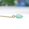 Chrysoprase Nugget Dainty Necklace - Coastal Collection