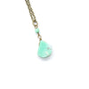 Chrysoprase Teardrop Drop Necklace - Coastal Collection