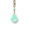 Chrysoprase Teardrop Drop Necklace - Coastal Collection