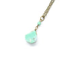 Chrysoprase Teardrop Drop Necklace - Coastal Collection