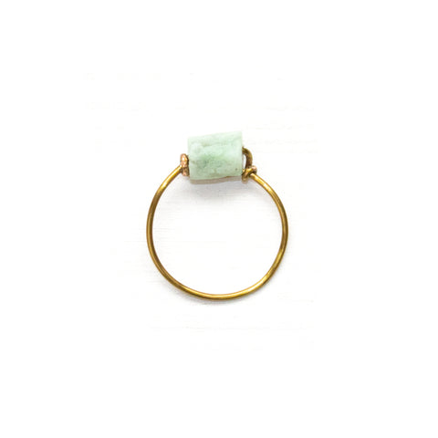 Chrysoprase Wire Ring - Coastal Collection