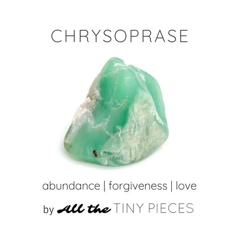Chrysoprase Teardrop Drop Necklace - Coastal Collection