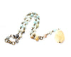 Citrine and Amazonite Y Necklace - Natural Gemstone Jewelry