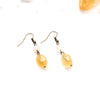 Citrine and Rose Quartz Earrings - Natural Gemstone Jewelry