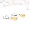 Citrine and Rose Quartz Earrings - Natural Gemstone Jewelry