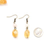 Citrine and Rose Quartz Earrings - Natural Gemstone Jewelry