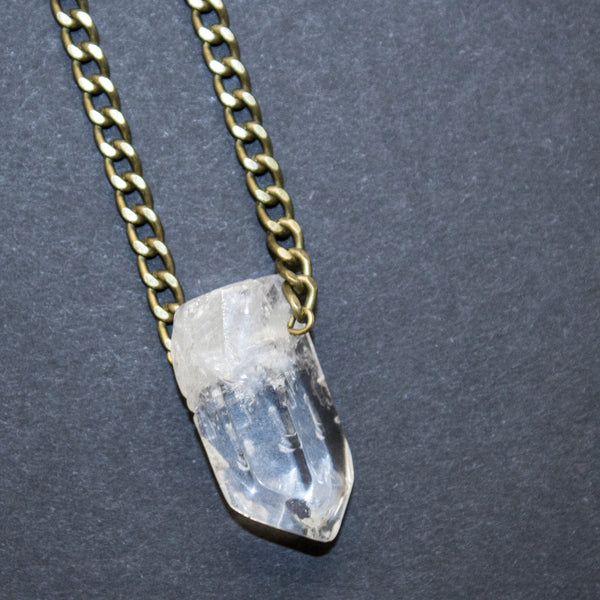 Large Crystal Point Choker - Natural Gemstone Jewelry