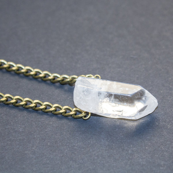 Large Crystal Point Choker - Natural Gemstone Jewelry