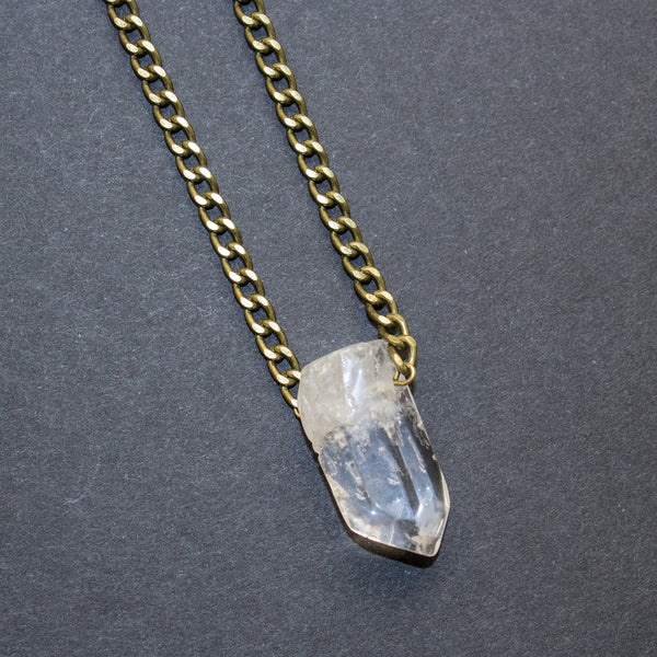 Large Crystal Point Choker - Natural Gemstone Jewelry