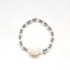 Crystal Quartz Druzy Stretch Bracelet - Natural Gemstone Jewelry