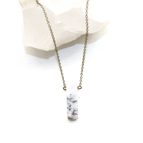 Dainty African Opal Necklace - Handmade Gemstone Jewelry