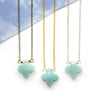 Dainty Amazonite Necklace - Flower