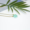 Dainty Amazonite Necklace - Flower