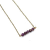 Dainty Amethyst Bar Choker - Natural Gemstone Jewelry