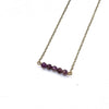 Dainty Amethyst Bar Choker - Natural Gemstone Jewelry