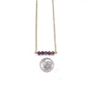 Dainty Amethyst Bar Choker - Natural Gemstone Jewelry