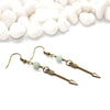 Dainty Arrow and Amazonite Earrings - Southwestern Boho Jewelry