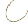 Dainty Beaded Gemstone Anklet - Coastal Collection