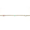 Dainty Beaded Gemstone Anklet - Coastal Collection