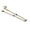 Dainty Beaded Lapis Lazuli Anklet - Natural Gemstone Jewelry