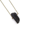 Dainty Black Tourmaline Necklace - Natural Gemstone Jewelry