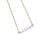 Dainty Blue Lace Agate Bar Necklace - Coastal Collection