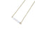 Dainty Blue Lace Agate Bar Necklace - Coastal Collection