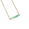 Dainty Chrysoprase Bar Bracelet - Coastal Collection