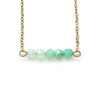 Dainty Chrysoprase Bar Bracelet - Coastal Collection