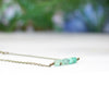 Dainty Chrysoprase Bar Bracelet - Coastal Collection