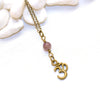 Dainty OM and Amethyst Necklace - Spiritual Boho Jewelry