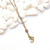 Dainty OM and Amethyst Necklace - Spiritual Boho Jewelry