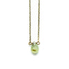 Dainty Prenite Teardrop Necklace