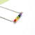 Dainty Rainbow Bar Bracelet