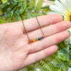 Dainty Rainbow Bar Necklace