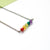 Dainty Rainbow Bar Necklace
