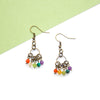 Dainty Rainbow Blossom Earrings