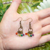 Dainty Rainbow Blossom Earrings