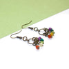 Dainty Rainbow Blossom Earrings