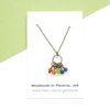 Dainty Rainbow Blossom Necklace