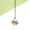 Dainty Rainbow Blossom Necklace