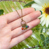 Dainty Rainbow Blossom Necklace