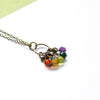 Dainty Rainbow Blossom Necklace