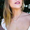 Dainty Rainbow Moonstone Necklace - Diamond