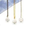 Dainty Rainbow Moonstone Necklace - Flower