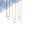 Dainty Rainbow Moonstone Necklace - Moon