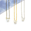 Dainty Rainbow Moonstone Necklace - Star