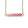 Dainty Rhodochrosite Bar Bracelet - Coastal Collection